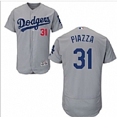 Los Angeles Dodgers #31 Mike Piazza Gray 2016 Flexbase Collection Stitched Baseball Jersey DingZhi,baseball caps,new era cap wholesale,wholesale hats